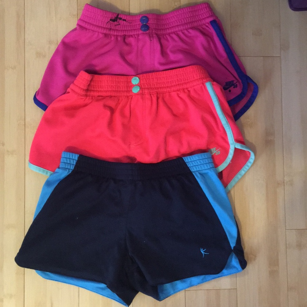Nike and danskin athletic style shorts